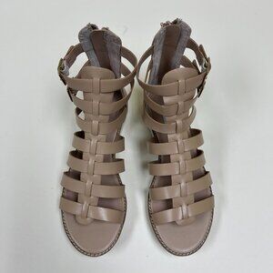 Steve Madden Gage Gladiator Sandals Beige Sz 6.5